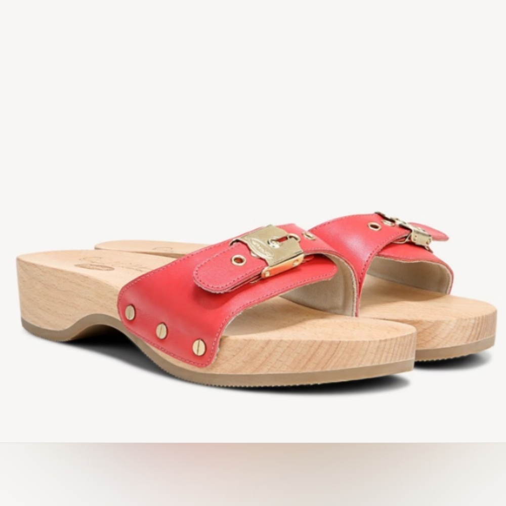 Dr. Scholl's Original Red Leather Sandals